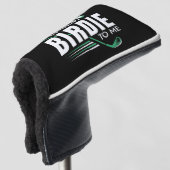 Vertel me Birdie. Golfheadcover (3/4 voorkant)