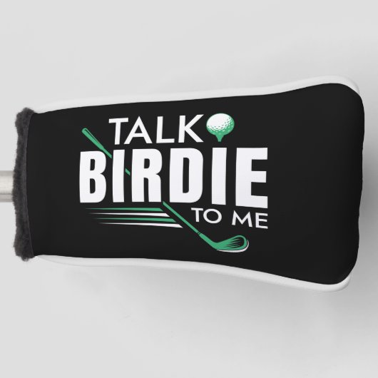 Vertel me Birdie. Golfheadcover (Voorkant)
