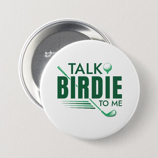 Vertel me Birdie. Ronde Button 7,6 Cm (Voorkant /achterkant)