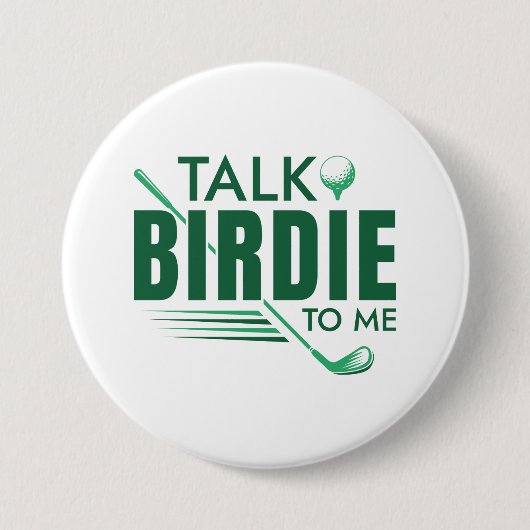 Vertel me Birdie. Ronde Button 7,6 Cm (Voorkant)