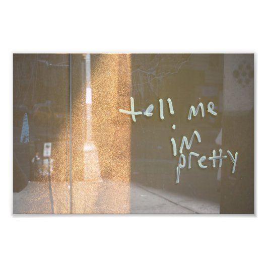Vertel me dat ik NYC Urban Graffiti Fotografie be Foto Afdruk (Voorkant)