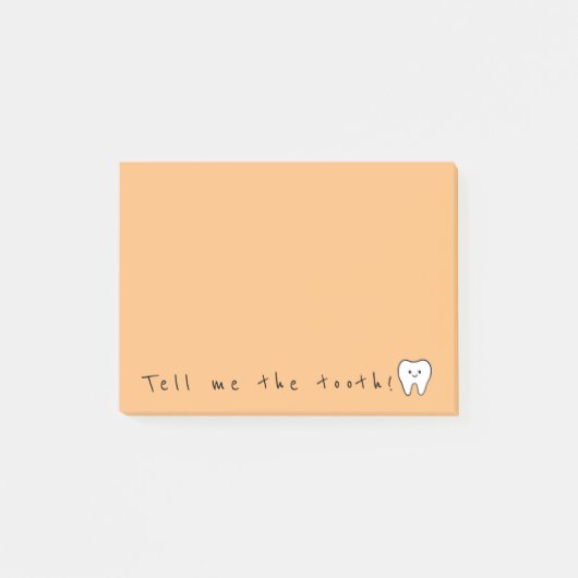 Vertel me de tand! post-it® notes (Voorkant)