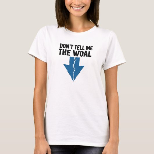 Vertel me de wâl niet - Gebroken Pijl T-shirt (Voorkant)