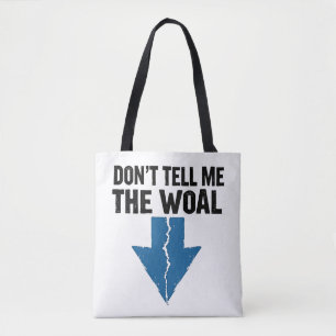 Vertel me de wol niet - Gebroken Pijl Tote Bag