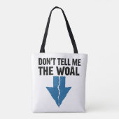 Vertel me de wol niet - Gebroken Pijl Tote Bag (Achterkant)