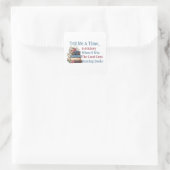 Vertel me een tijd in de geschiedenis... Booklover Vierkante Sticker (Tas)