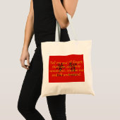 Vertel me en ik zullen het vergeten - Chinees spre Tote Bag (Voorkant (product))