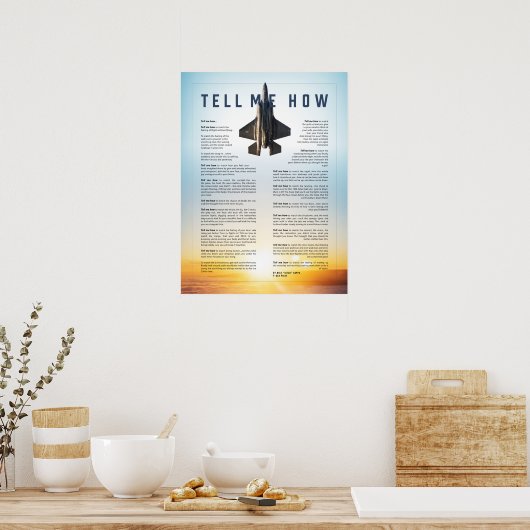 Vertel me hoe poster (Keuken)