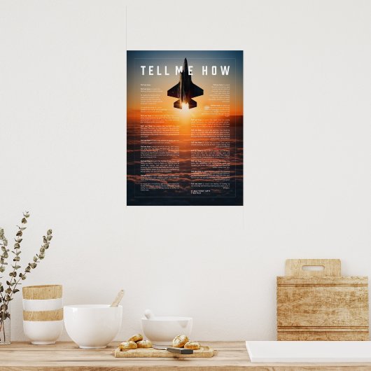 Vertel me hoe poster (Keuken)