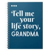 Vertel me je levensverhaal, cadeau van oma notitieboek (Voorkant)