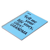 Vertel me je levensverhaal grootmoeder notitieboek (Linkerzijde)