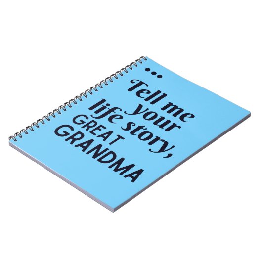 Vertel me je levensverhaal grootmoeder notitieboek (Linkerzijde)