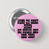 Vertel me je wens ronde button 5,7 cm (Voorkant /achterkant)