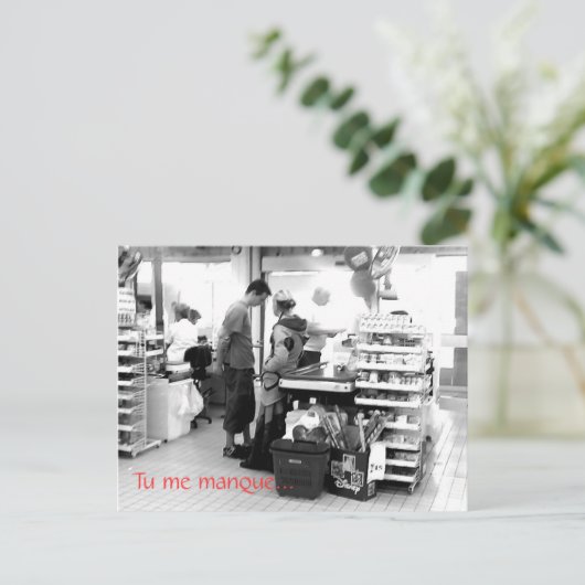 Vertel me manque... briefkaart (Staand voorkant)