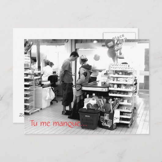 Vertel me manque... briefkaart (Voorkant / Achterkant)