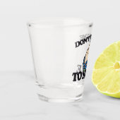 "Vertel me niet om te glimlachen" Midden-Vingerfem Shot Glas (Links)