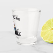 "Vertel me niet om te glimlachen" Midden-Vingerfem Shot Glas (Rechts)