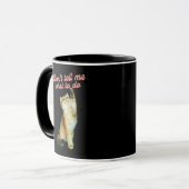 Vertel me niet wat ik moet doen met Meme Cat Lover Mok (Voorkant links)