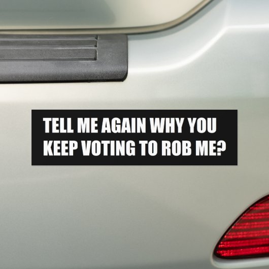 VERTEL ME NOGMAALS? BUMPERSTICKER (Op auto)