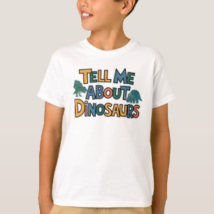 Vertel me over dinosaurussen t-shirt