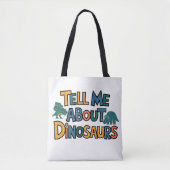 Vertel me over dinosaurussen tote bag (Voorkant)