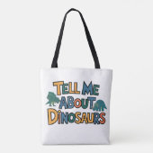 Vertel me over dinosaurussen tote bag (Achterkant)