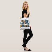 Vertel me over dinosaurussen tote bag (Op model)
