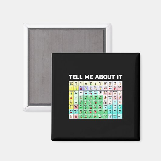 Vertel me over het spraakpathologie AAC SPE Magneet (Voorkant / Achterkant)