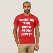 Vertel me over Jezus Evangelisme Christelijke T-Sh T-shirt (Voorkant volledig)