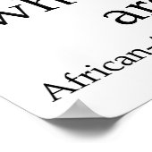 Vertel me van wie je houdt - Afrikaans-Amerikaans  Poster (Hoek)