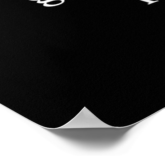 Vertel mensen niet over je problemen" - Bold Poster (Hoek)