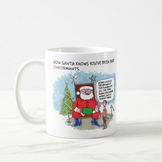 Vertel Santa 2-zijdige mok (Links)