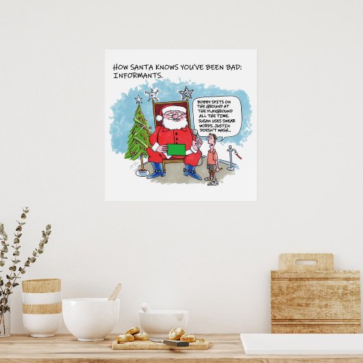 Vertel Santa Mate poster (Keuken)