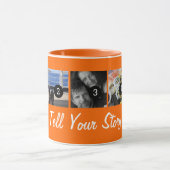 Vertel uw artikel 5 afbeeldingen Sinaasappel Mok (Midden)