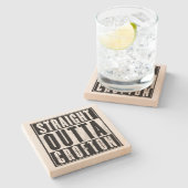 Vertel ze waar je vandaan komt.... stenen onderzetter (Zijkant)