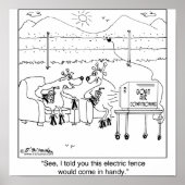 Vertelde u dat de elektrische hek handig zou zijn: poster (Voorkant)