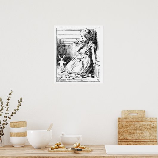 Verteller en curiouser! poster (Keuken)