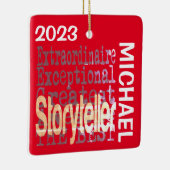 Verteller Extraordinaire CUSTOM Keramisch Ornament (Rechts)