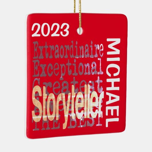 Verteller Extraordinaire CUSTOM Keramisch Ornament (Rechts)