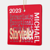 Verteller Extraordinaire CUSTOM Keramisch Ornament (Links)