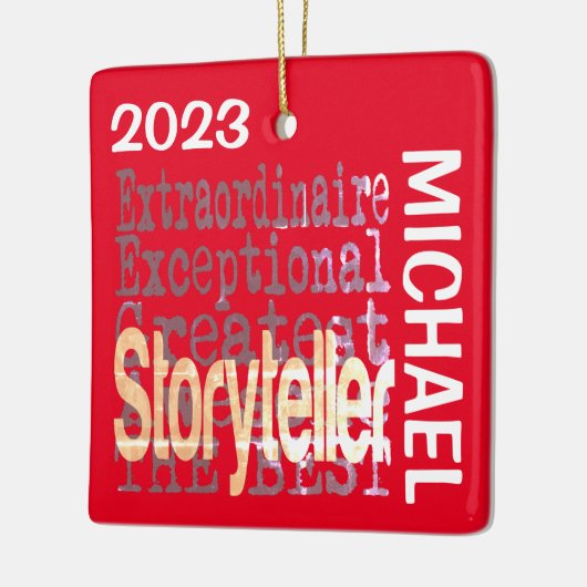 Verteller Extraordinaire CUSTOM Keramisch Ornament (Links)