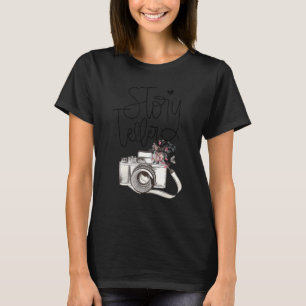 Verteller Fotograaf camera met verdieping T-shirt