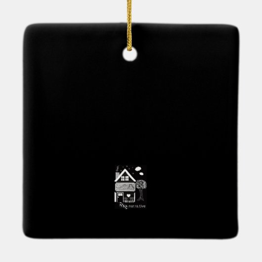 Verteller Keramisch Ornament (Achterkant)