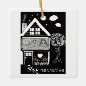 Verteller Keramisch Ornament (Voorkant)