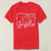 Verteller met camera voor snelle fotografie t-shirt (Design voorkant)