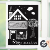 Verteller Raamsticker (Huis)