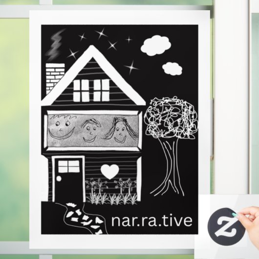 Verteller Raamsticker (Huis)