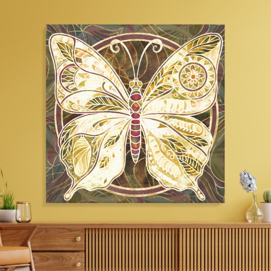Verteller van Oude Echo's Canvas Afdruk (Insitu (Woonkamer))
