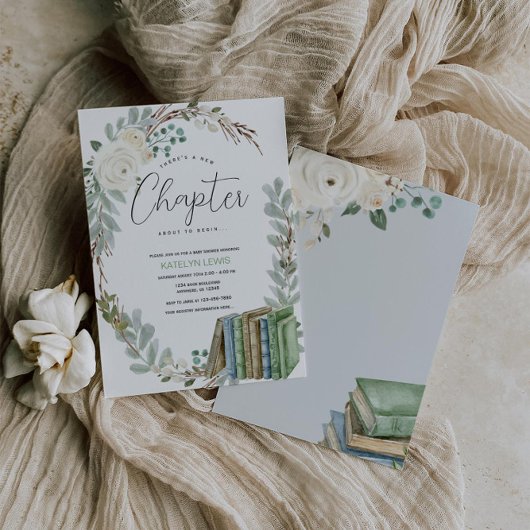 Verteller: Vertrouwd boek Geslacht Baby shower Kaart