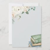 Verteller: Vertrouwd boek Geslacht Baby shower Kaart (Achterkant)